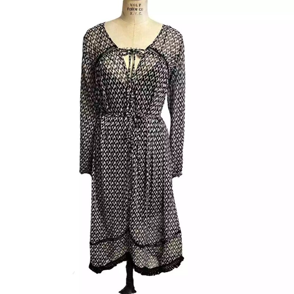 a la plage Abstract Animal Print Midi Dress